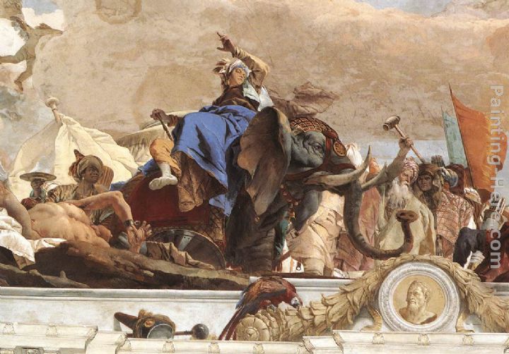 Apollo and the Continents [detail 7] painting - Giovanni Battista Tiepolo Apollo and the Continents [detail 7] art painting